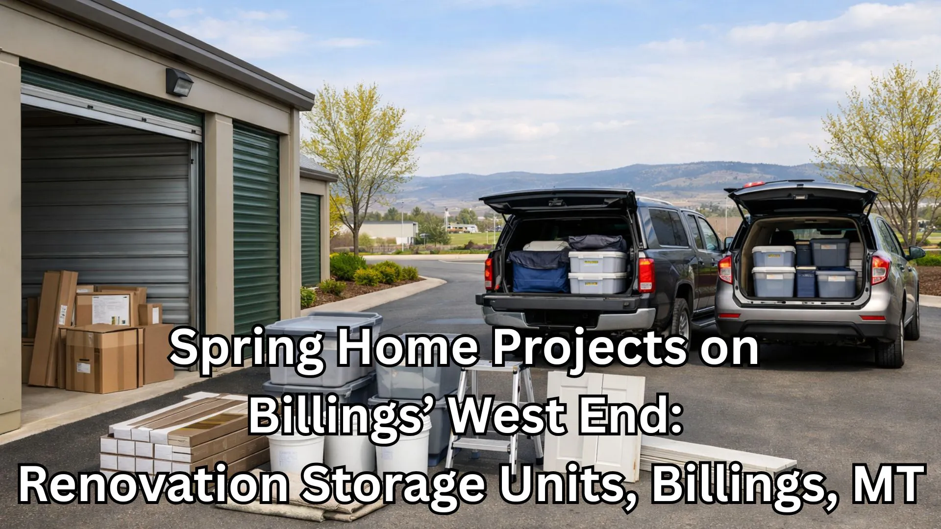Spring renovation storage unit setup in Billings, MT West End Spring renovation storage unit setup in Billings, MT West End